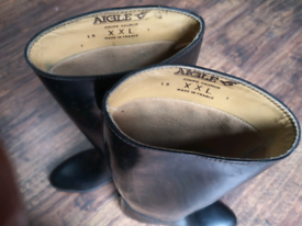 Aigle heavy duty wellies wellingtons boots riding lined