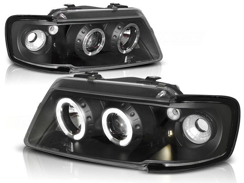 Angel Eyes Scheinwerfer Set Audi A3 8L BJ 08/96-08/00 Klar/Schwarz