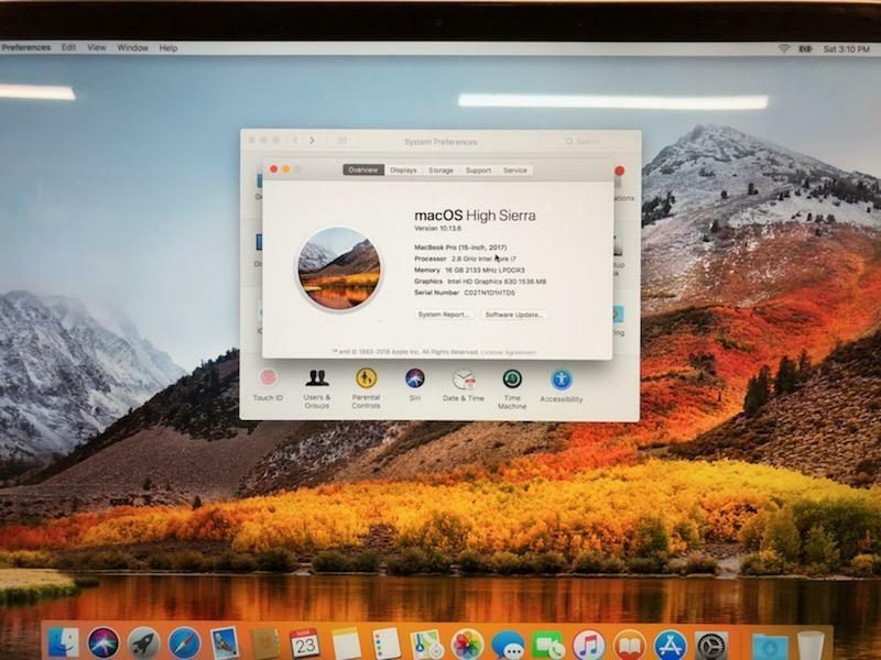 APPLE MACBOOK PRO A1707