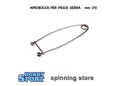 APRIBOCCA DIVARICATORE PER PESCE SERRA BALL PIKE GAG IN ACCIAIO - COD. 3354