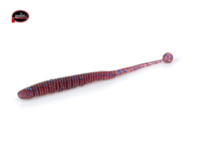 MOLIX SATOR WORM 2,5" COL.  471 UV PLUM SPINNING  ROCK FISHING BALCK BASS 15 PZ