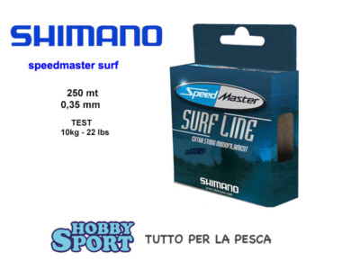 FILO SURFCASTING SPEEDMASTER SHIMANO 250 MT DIAM. 0,35 MM COLORE BLUE