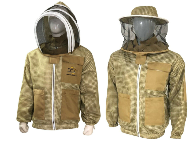 Ventilated Beekeeper Jacket With Fencing Veil | Apiary Clothing