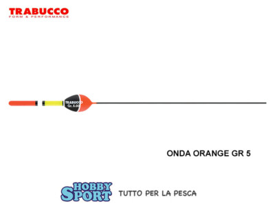 GALLEGGIANTI MODELLO ONDA ORANGE  5 GR PESCA MARE STARLITE GRANDE TRABUCCO 4 PZ