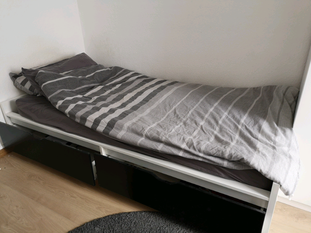Ikea Flaxa Single Bed Flame With 2 Storage Drawers In Bucksburn