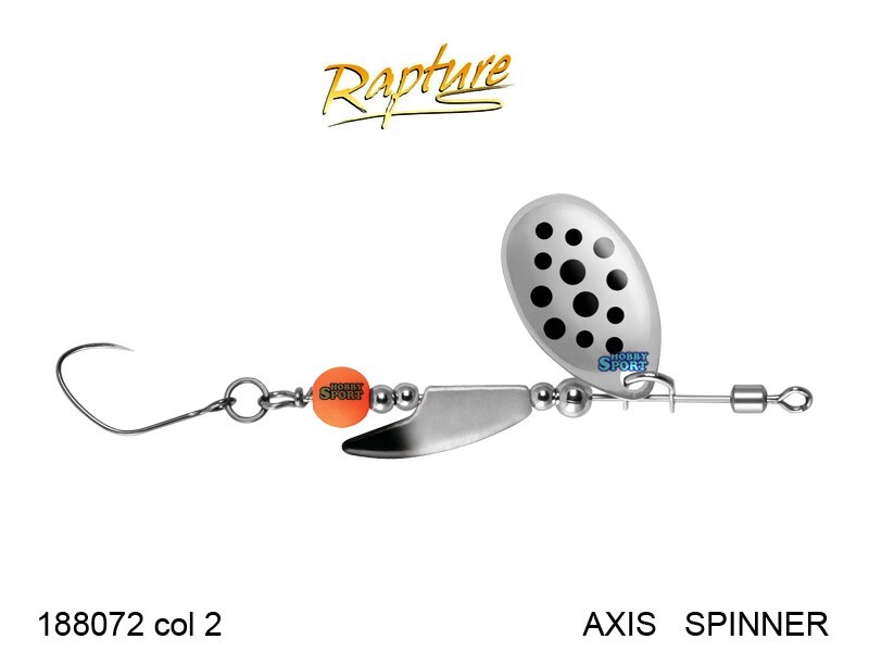 AXIS SPINNER LIGHT  2,5 GR COLOR 202 SILVER BLACK  AREA TROTA RAPTURE  18807202