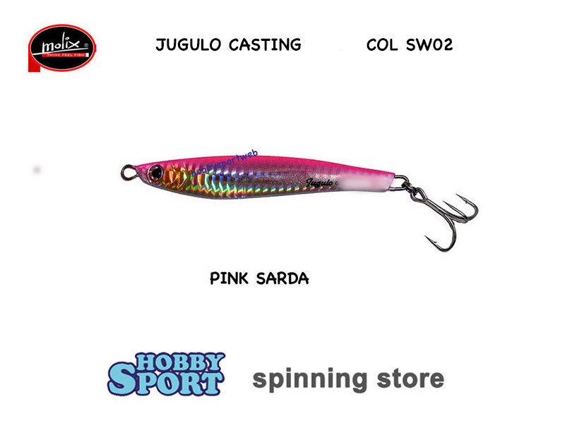 MOLIX JUGULO CASTING 25 GR COLORE SW02 PINK SARDA  SPINNING MARE