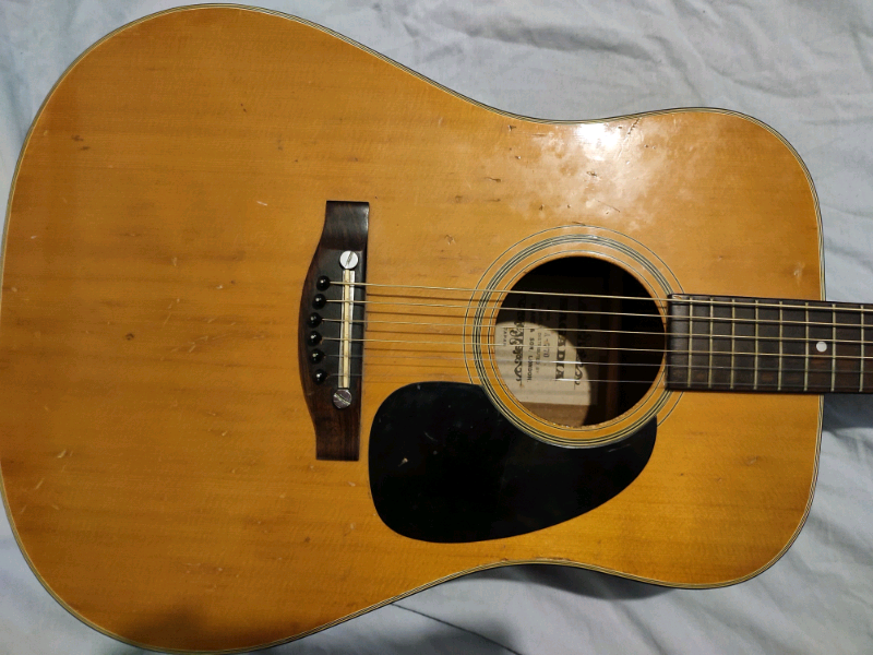 Sagadia acoustic guitar made in Japan 1970s Vintage Rare in Worthing