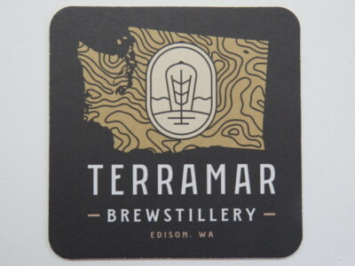 BEER Coaster: TERRAMAR Brewstillery ~ Edison, WA ** 1000s More Coasters in Store