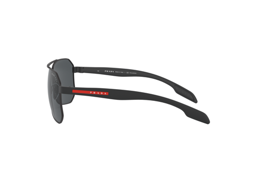 Pre-owned Prada Linea Rossa Sunglasses Ps 51vs Dg05z1 Black Rubber Black Gray Man