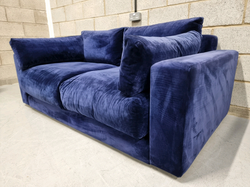Loaf Atticus Feather Filled 3 Seater Sofa In Midnight Clever Velvet In Retford Nottinghamshire Gumtree