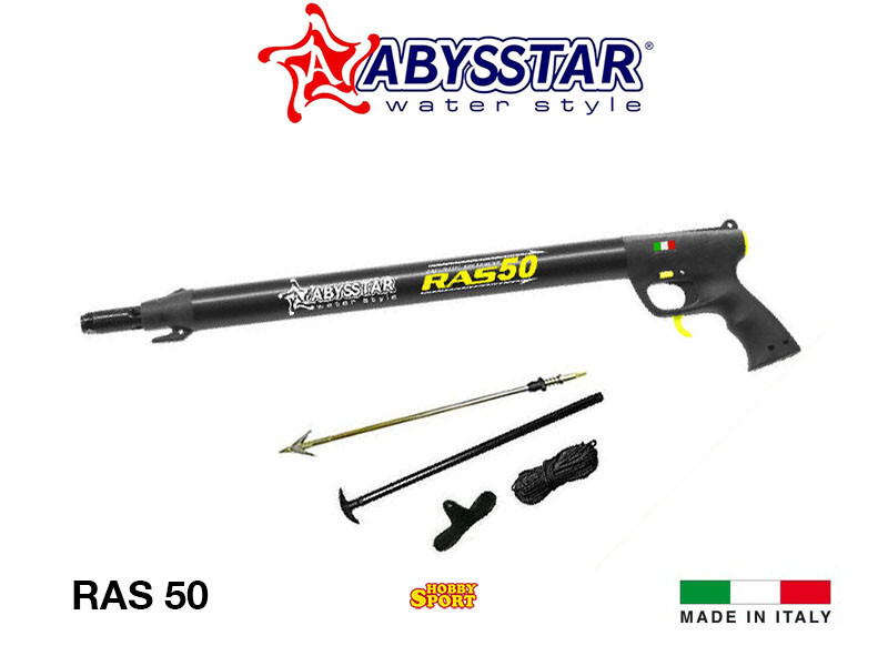 RAS 50 FUCILE OLEOPNEUMATICO ABYSSTAR  PESCA SUBACQUEA APNEA SUB