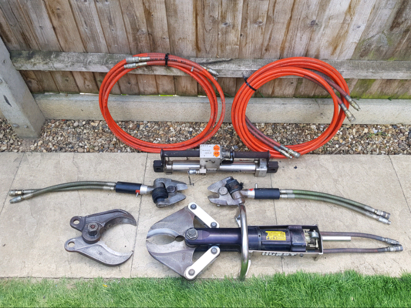 Hurst Jaws of Life Cutters Ex Fire Rescue & 2 Small Jaw's Hydraulic Ra