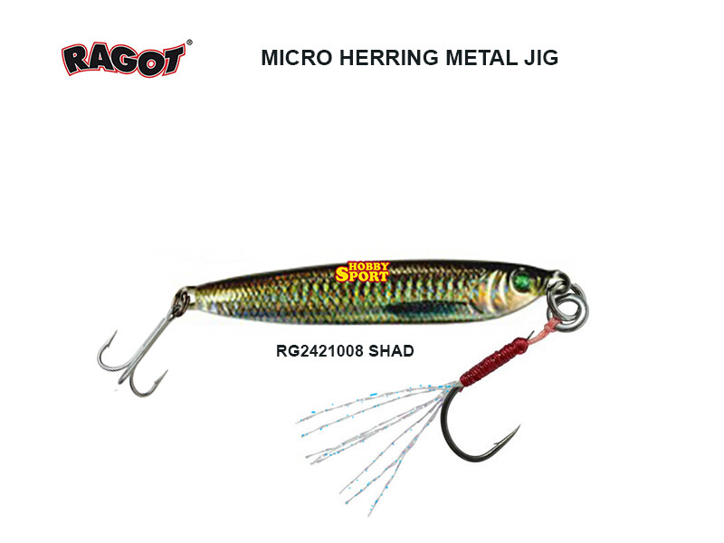 RAGOT METAL JIG 6 GR MICRO HERRING RG2421008 SHAD 4 CM SPIN MARE LAGO