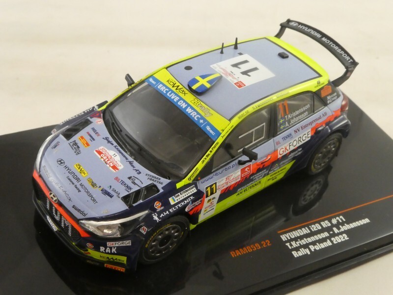 Hyundai i20 N WRC Rally ミニカー 1/43 Hyundai I20 N WRC #8 Rally Monte Carlo 2022 Tanak/Jarveoja 1