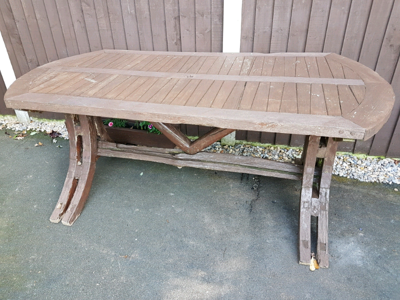 Solid Wood Garden Table in Yeadon, West Yorkshire Gumtree