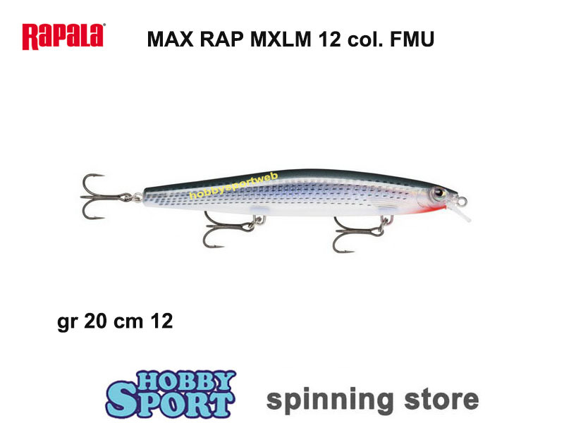 RAPALA MAX RAP MXLM 12 COL. FMU  20 GR LONG DISTANCE  SPECIALE SPIGOLA
