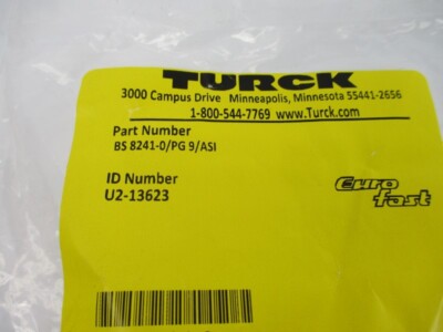 TURCK BS8241-0/PG9/ASI U2-13623 NSMP