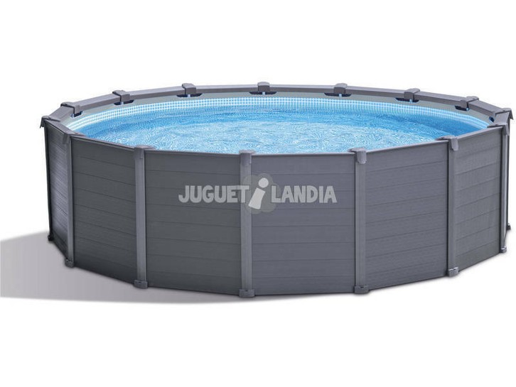 $ 10 CONTACTARVISITAR TIENDA EBAYPiscina Desmontable Graphite Gray Panel Pools 478x124 cm. Intex 26384¡Diseño y relax se unen en esta nueva y genial Piscina Desmontable Graphite Gray Panel Pools de 48x124 cm. Intex! ¡Tu mejor aliado en la lucha contra el caluroso Verano! Consigue esta nueva y moderna piscina elevada fabricada en materiales de primera calidad, con un aspecto de grafito, un diseño que encaja a la perfección con cualquier patio o jardín, y las medidas ideales para toda la familia. Descubre los accesorios y complementos más prácticos para sacar el mayor partido a tu nueva y elegante piscina, echa un vistazo a nuestra web y sorpréndete con lo último en tecnología para el confort y la salud de los tuyos. La piscina incluye: - Depuradora con filtro de arena y caudal de 4.500 l/h (arena no incluida). Voltaje 220-240V. - Escalera de seguridad de 4 peldaños exteriores, 4 peldaños interiores y plataforma en la parte alta. - Tapiz protector de base. - Cubierta protectora. - Capacidad: 16.805 litros de agua. - Liner de triple capa súper resistente. JUGUETESAIRE LIBREDISFRACESMUÑECASVer la imagen completaPiscina Desmontable Graphite Gray Panel Pools 478x124 cm. Intex 26384¡Diseño y relax se unen en esta nueva y genial Piscina Desmontable Graphite Gray Panel Pools de 48x124 cm. Intex! ¡Tu mejor aliado en la lucha contra el caluroso Verano! Consigue esta nueva y moderna piscina elevada fabricada en materiales de primera calidad, con un aspecto de grafito, un diseño que encaja a la perfección con cualquier patio o jardín, y las medidas ideales para toda la familia. Descubre los accesorios y complementos más prácticos para sacar el mayor partido a tu nueva y elegante piscina, echa un vistazo a nuestra web y sorpréndete con lo último en tecnología para el confort y la salud de los tuyos. La piscina incluye: - Depuradora con filtro de arena y caudal de 4.500 l/h (arena no incluida). Voltaje 220-240V. - Escalera de seguridad de 4 peldaños exteriores, 4 peldaños interiores y plataforma en la parte alta. - Tapiz protector de base. - Cubierta protectora. - Capacidad: 16.805 litros de agua. - Liner de triple capa súper resistente. MÁS INFORMACIÓNCaracterísticas:Edad: desde 6.0años (edad orientativa)JUGUETESAIRE LIBREDISFRACESMUÑECASPOLÍTICAS DE VENTAENVÍO El envío es rápido y gratis (24-72 horas). No enviamos ni a Canarias ni a Ceuta ni a Melilla.DEVOLUCIONES El ejercicio del derecho de desistimiento no estará sujeto a formalidad alguna, bastandoque se acredite en cualquier forma admitida en derecho. En todo caso se considerará válidamente ejercitado mediante el envío del documento dedesistimiento o mediante la devolución de los productos recibidos. El comprador dispone de 14 días naturales para devolver el producto desde la fecha derecepción sin limitar el uso del mismo (siempre que no vaya más allá de la mera comprobacióndel buen estado y funcionamiento del mismo), siempre y cuando el mismo se encuentre en perfectoestado de conservación para su venta tanto el contenido como el envase (producto y accesorios).En caso de devolver el producto sin el embalaje original o con desperfectos, el bien sufritá unadepreciación. En el caso de haber recibido el producto y observar que el envase presenta algún golpe,rotura o abolladura, deberá hacerlo constar en el albarán del transportista. Si se observa que el envasepresenta cualquiera de estas situaciones, el comprador deberá rechazar el envío, haciendo constaren el albarán del transportista el motivo.GARANTÍA El vendedor responde de las faltas de conformidad que se manifiesten en un plazode dos años desde la entrega. Salvo prueba en contrario, se presumirá que las faltas de conformidad que se manifiestenen los seis meses posteriores a la entrega del producto, sea éste nuevo o de segunda mano,ya existían cuando la cosa se entregó, excepto cuando esta presunción sea incompatible conla naturaleza del producto o la índole de la falta de conformidad. No realizamos envíos a Canarias, Ceuta y Melilla. Los pedidos realizados con dirección de envío a alguno de esos lugares serán cancelados.