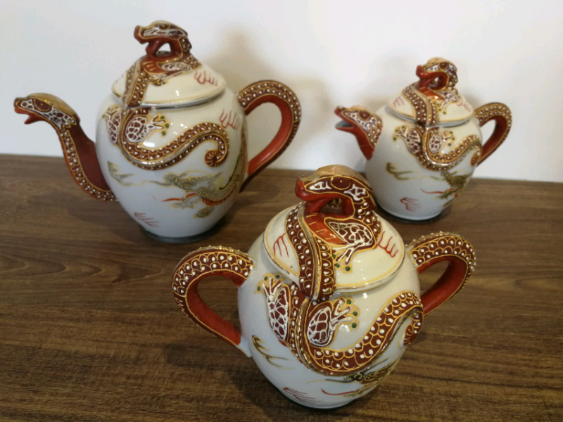 VINTAGE HAND CRAFTED PAINTED CHINA TEA SET... VERY UNIQUE in Gorleston, Norfolk Gumtree
