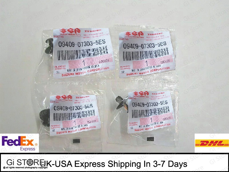 Push Pin Fasteners Rocker Trim Moulding for Suzuki Samurai 1985-1995 Qty 4