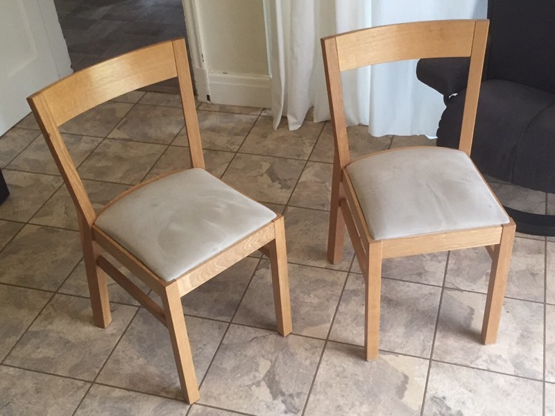 2 X oak IKEA Roger chairs in York, North Yorkshire Gumtree