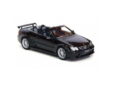 Kyosho 1/43 Mercedes Benz CLK DTM AMG Street Cabriolet nera modellino