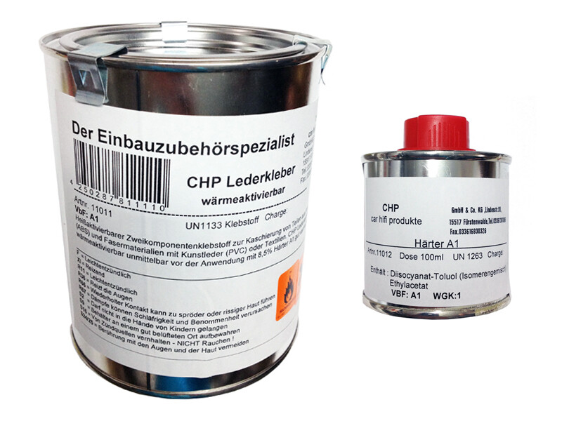 CHP 2-K Lederkleber wärmeaktivierbar (600ml) inkl. Härter (100ml) Kontaktkleber
