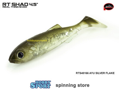MOLIX RT SHAD 4,5" COLORE 166 AYU SPINNING MARE FIUME BLACK BASS CONF. 4 PZ