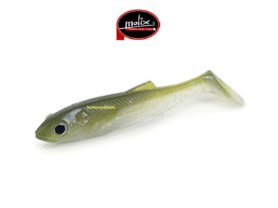 MOLIX RT SHAD 4,5" COLORE 502 OLIVE SHAD SPINNING LAGO FIUME MARE CONF. 4 PZ