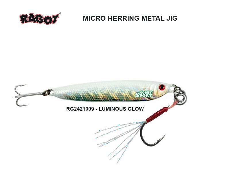 RAGOT METAL JIG 6 GR MICRO HERRING RG2421009 LUMINOUS GL 4CM SPINNING MARE LAGO