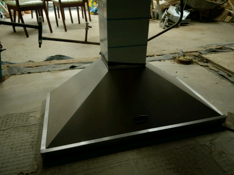 cooker hood 900mm black