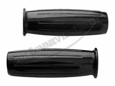 1960's VINTAGE AMAL STYLE 1'' BLACK HANDLEBAR GRIPS PN# TBS-42-56590
