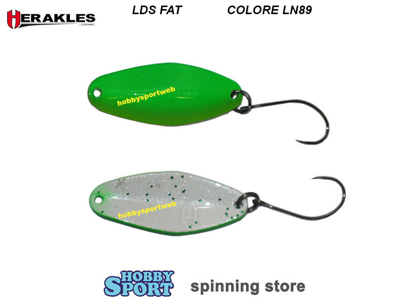 LDS FAT SPOON ARHKLDF89 LN89 GREEN WHITE 2,5 G ONDULANTE HERAKLES AREA TROUT
