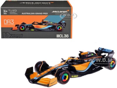 MCLAREN MCL36 #3 RICCIARDO F1 ''AUSTRALIAN GP'' (2022) 1/43 BY BBURAGO 38064 DR