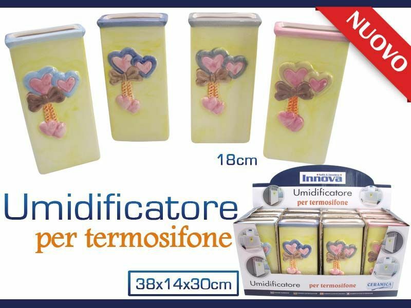 Set 12 Pezzi Umidificatore Per Termosifone In Ceramica Calorifero Cuori hmj