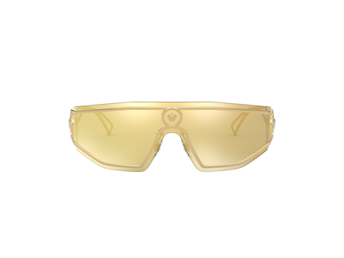 Pre-owned Versace Sunglasses Ve2226 10027p Brown Gold / Gold Man In Brown/gold