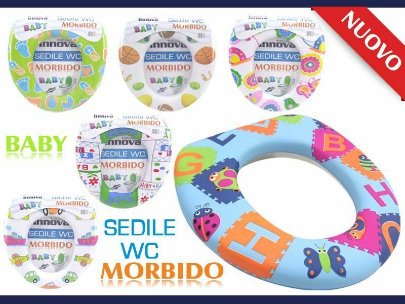 Sedile WC Morbido Riduttore Bambini Bimbi Gabinetto Water Fantasia hmj