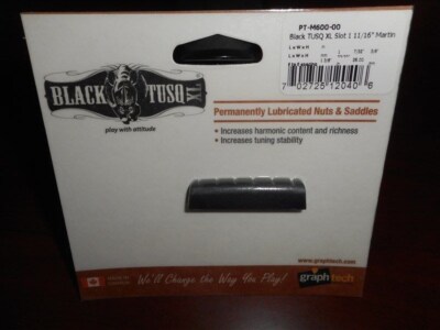 NEW - Graph Tech Martin Style 1-11/16'' Slotted Nut BLACK TUSQ, PT-M600-00