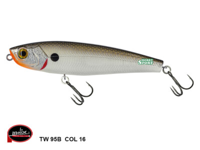 MOLIX TW 95B TOP WATER WTD 14 GR COLORE 16 MX SHINER SPINNING MARE LAGO ASPIO