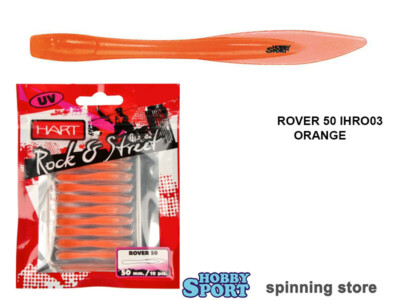 HART ROVER 50  COL 03  UV ORANGE  SILICONICO mm 50 ROCK FISHING SPINNING