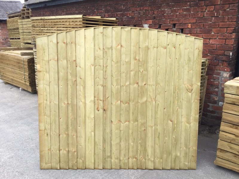 Tanalised Timber/ Wooden Vertical Board Feather Edge Bow Top Garden