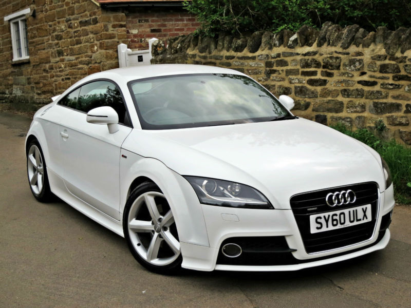 2010 AUDI TT 2.0 TDI SLINE QUATTRO COUPE. WHITE. CAMBELT REPLACED