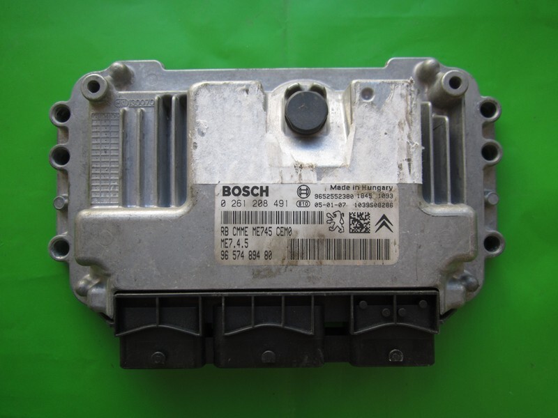 Ecu Engine Control Unit Citroen C4 1.6 9657489380 0261208491 Me7.4.5 +