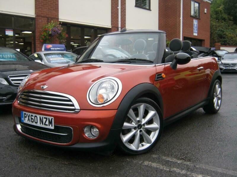 2010 60Reg Mini Cooper D Convertible,GEN 69,000 MILES,FULL BLACK
