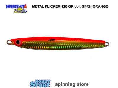 VERTICAL JIG METAL FLICKER YAMASHITA-MARIA   120GR COLORE GFRH ORANGE