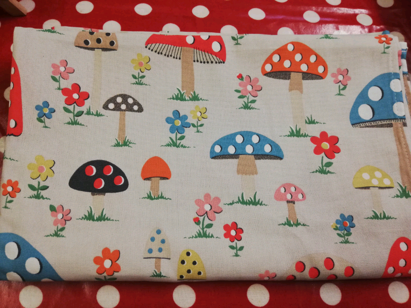 Rare Toadstool/ Mushroom print Cath Kidston Cotton Tablecloth in