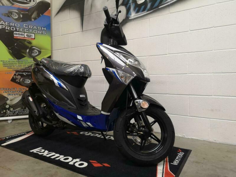 Lexmoto Echo+ 50 50cc Brand New CBT Moped Scooter Grey/Blue in