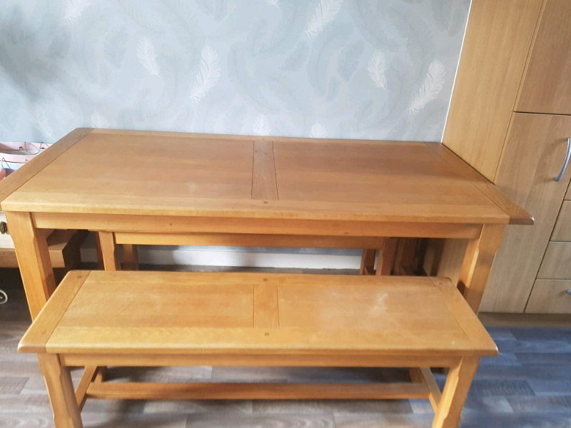 Solid Oak Table From Cargo In Southam Warwickshire Gumtree