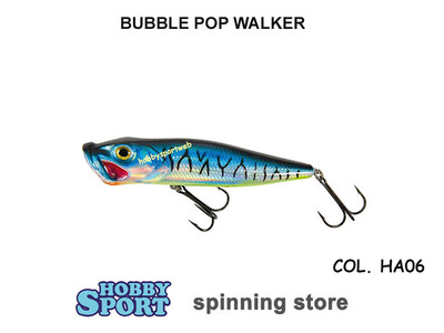 POPPER BUBBLE POP WALKER Col. HA06 SGOMBRO  53 gr 15 cm  ARTIFICIALE SALTWATER